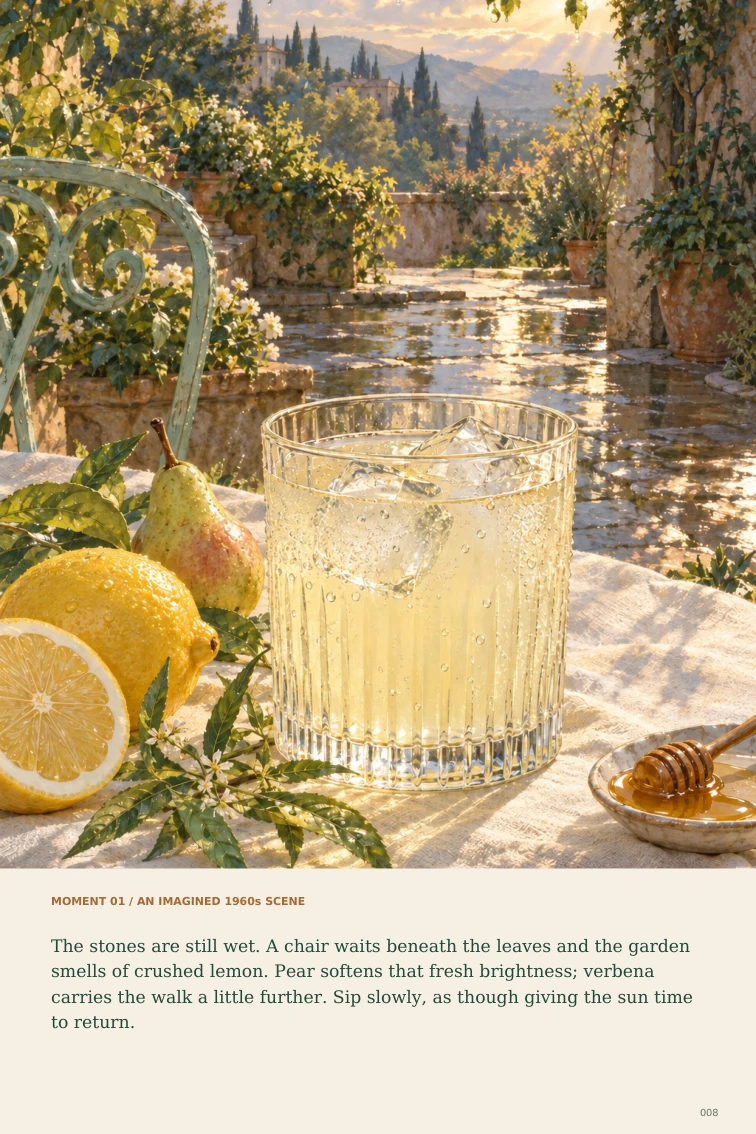 An illustrated garden scene and its story